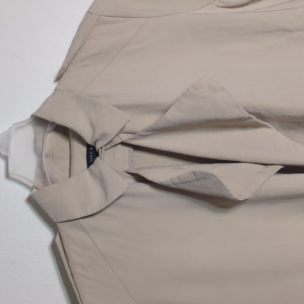 Zara Basic Collection Womens Jacket Waterfall Mot… - image 4